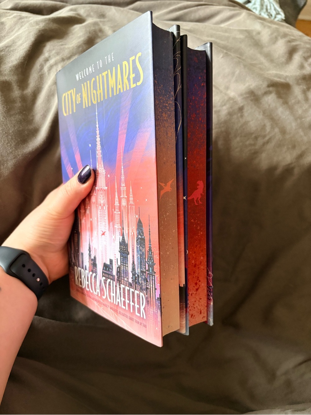 SIGNED City of Nightmares Duology by Rebecca Schaeffer (Fairyloot)